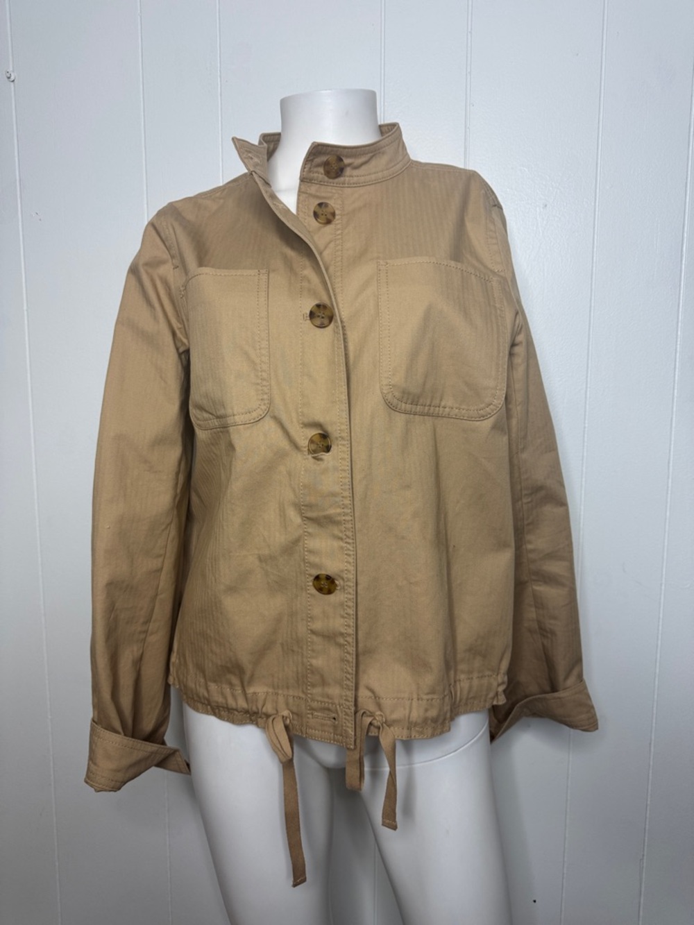 Talbots tan jacket coat women’s M